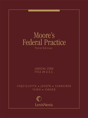 cover image of Moore's Federal Practice